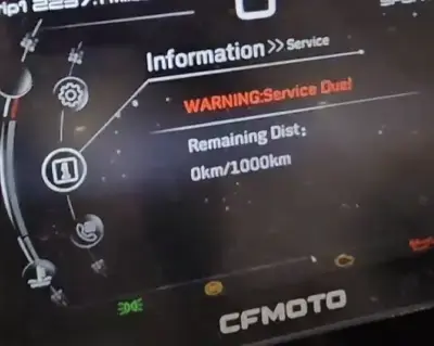 CFMOTO Warning Service Due Uyarısı Nedir?